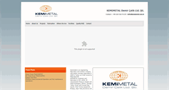 Desktop Screenshot of kemimetal.com.tr